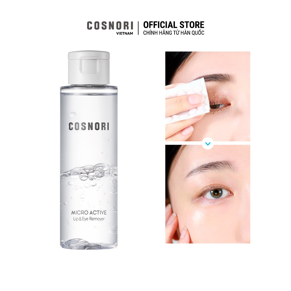 Nước tẩy trang mắt và môi Cosnori hoạt tính 100ml