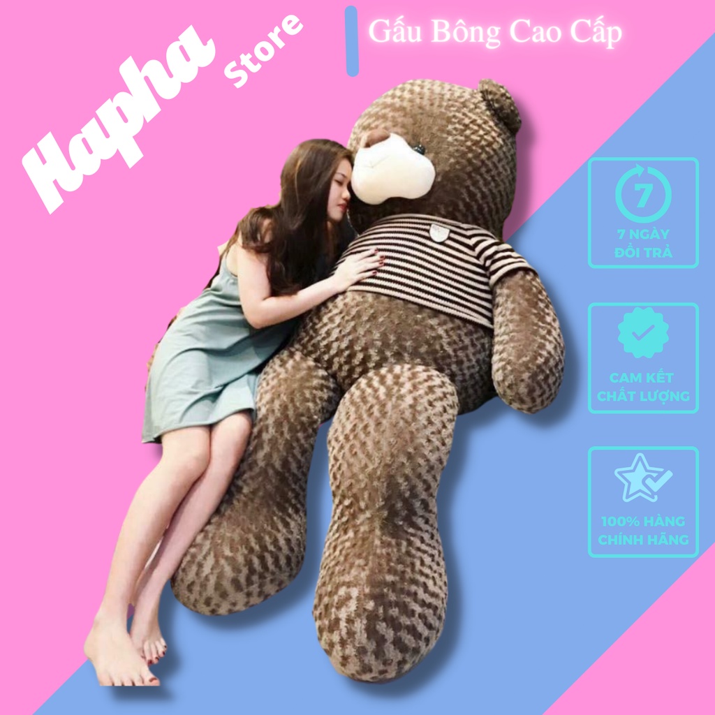 Gấu bông Teddy,gấu ôm hình thú nhồi bông cho bé, Gối ôm Teddy Hình Thú Làm Quà Tặng Siêu Đáng Yêu 95cm-1m8