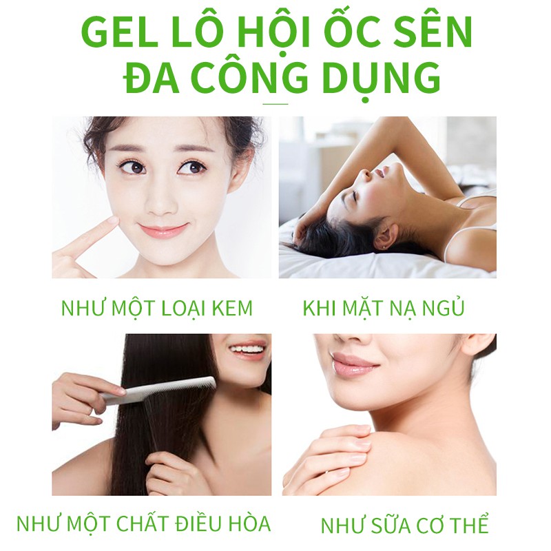 Gel Dưỡng Da BAIMISS 300g Chiết Xuất Ốc Sên Và Lô Hội Làm Mờ Vết Thâm Mụn