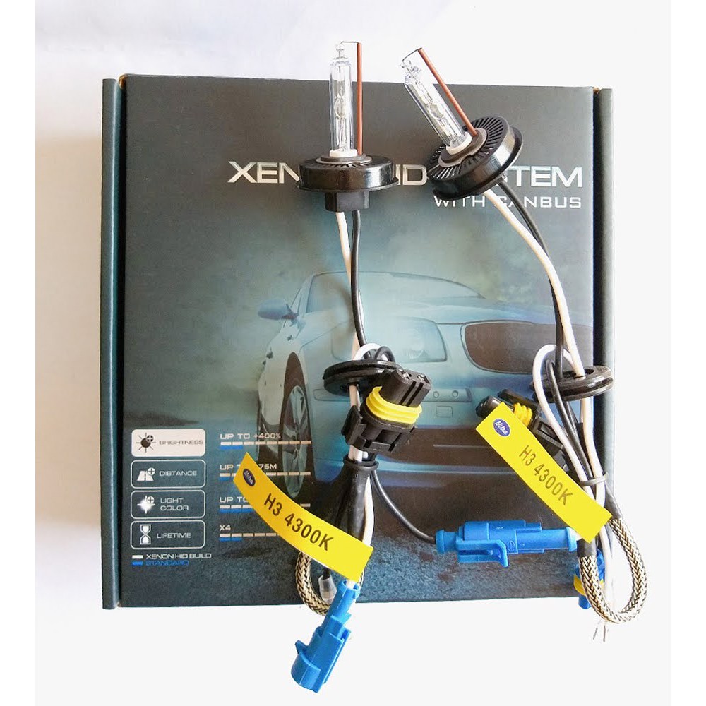 Bóng đèn Xenon chân bóng H3 - lắp đặt thay thế cho các xe đã độ đèn xenon