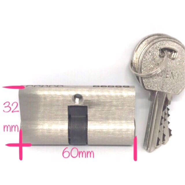 Ruột khoá kính cường lực TRIDENT 32mmX70mm