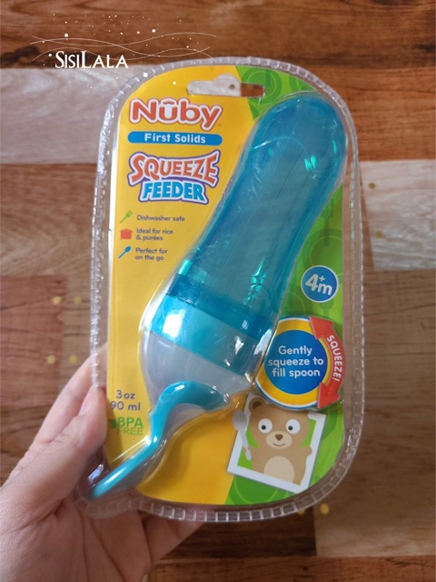 Bình muỗng ăn dặm Nuby cho bé 9m+