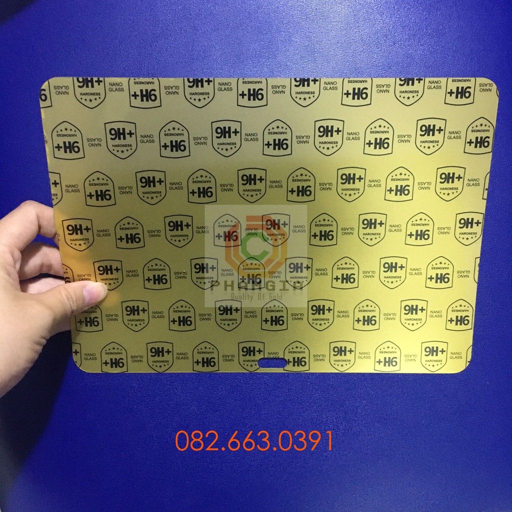 Dán cường lực laptop theo yêu cầu trong suốt, nano dẻo siêu bền, độ cường lực 9h+