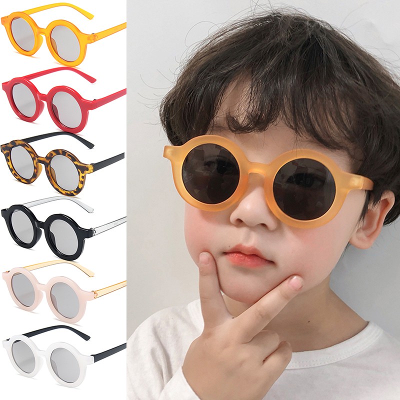 Kính Mát Gọng Tròn Nhiều Màu Thời Trang Cổ Điển Dành Cho Bé