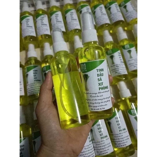 Tinh dầu xả xịt phòng khử mùi xua đuổi muỗi côn trùng hiệu quả lọ 100ml