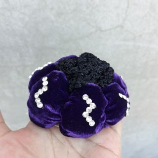 Chụp tóc nhung búi cao trung niên