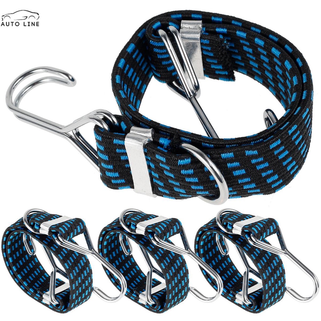 Bộ 4 Dây Bungee Đàn Hồi Có Móc Treo Hành Lý / Xe Đạp / Xe Hơi / Cắm Trại SHOPCYC4922