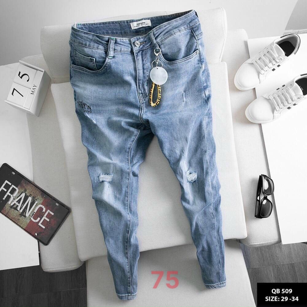 8 MẪU quần jeans dài nam cao cấp HÀN QUỐC thời trang đẹp nhất 2020 bao đẹp y hình hàng chất lượng VNXK.