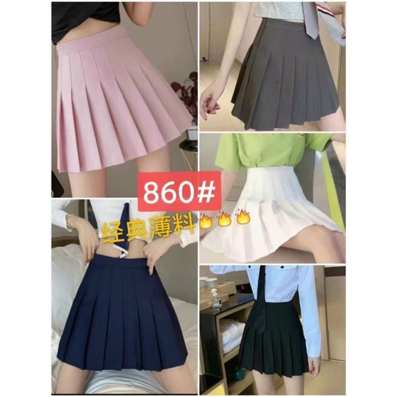chân váy xoè dập ly tennis hàng QC