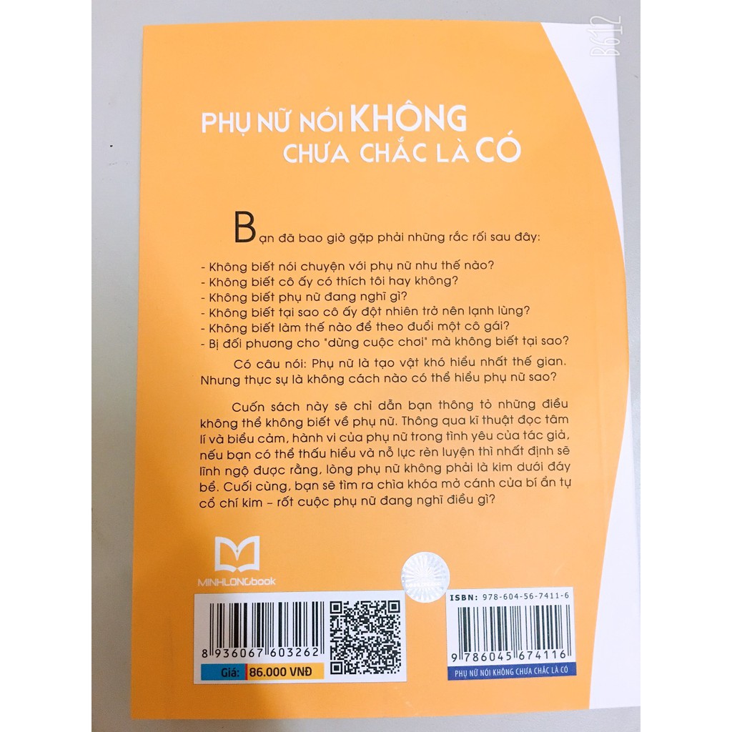 Sách: Phụ Nữ Nói Không Chưa Chắc Là Có | BigBuy360 - bigbuy360.vn