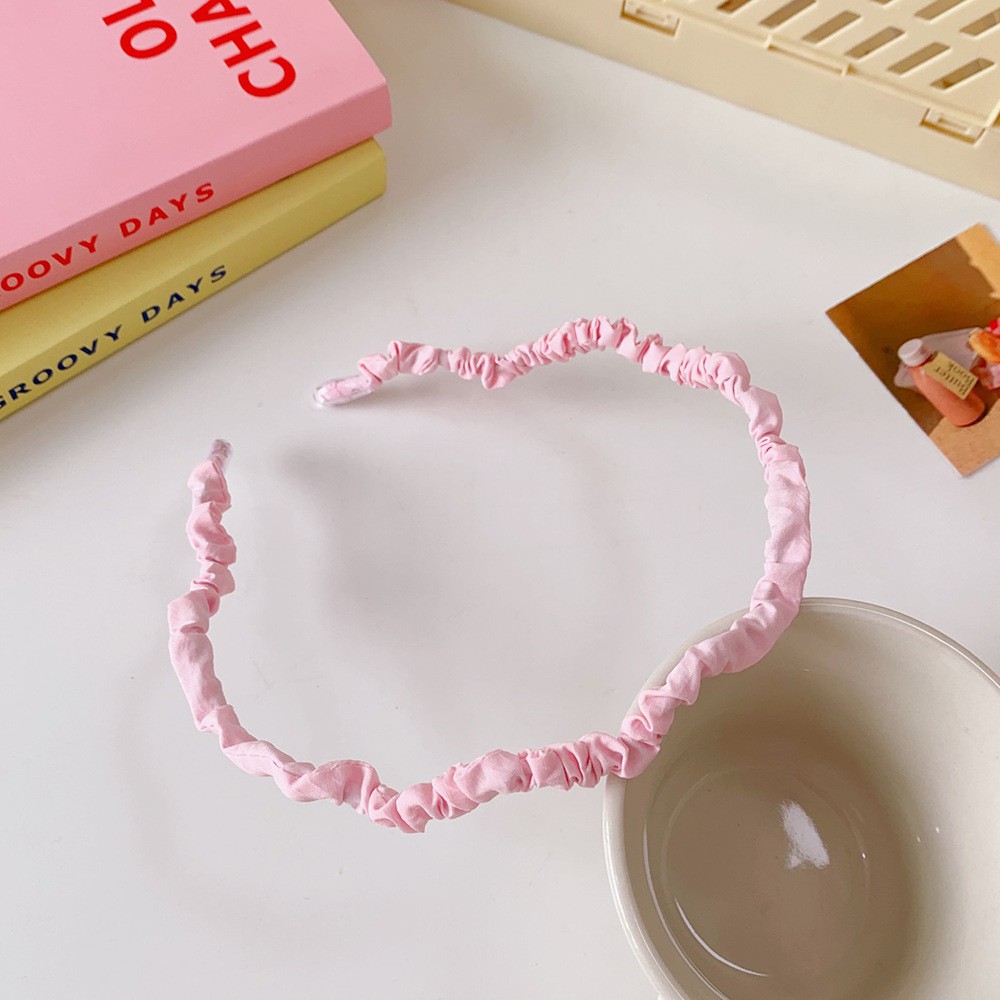 Băng Đô Cài Tóc Bằng Vải Màu Sắc Đơn Giản Dành Cho Nữ