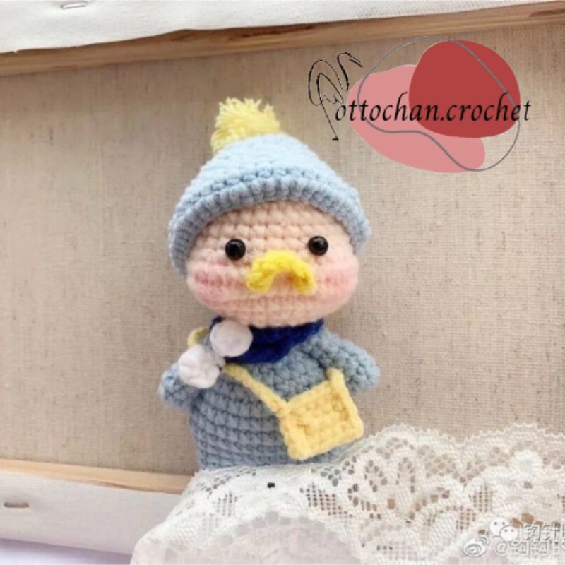 Móc khóa vịt mỏ vàng_thú bông len móc_amigurumi [THÚ BÔNG CAO CẤP_TOTTOCHAN]