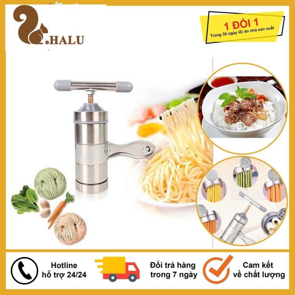 Máy Làm Bún, Mỳ Tươi Tại Nhà Bằng Inox, Tặng Kèm Bộ 5 Size Bún