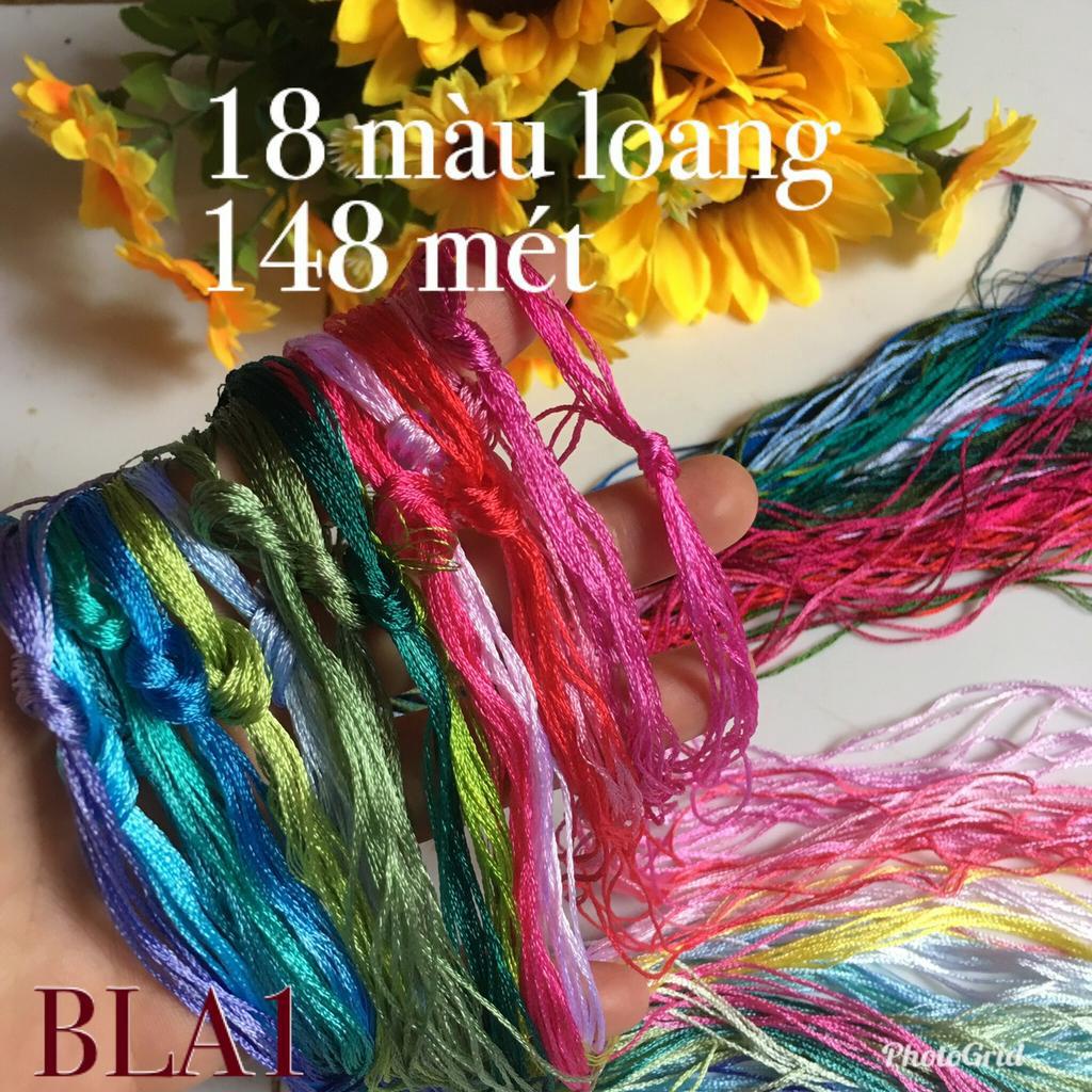 🌿🌺Chỉ thêu TƠ BÓNG 17-46 màu thêu tay truyền thống làng nghề