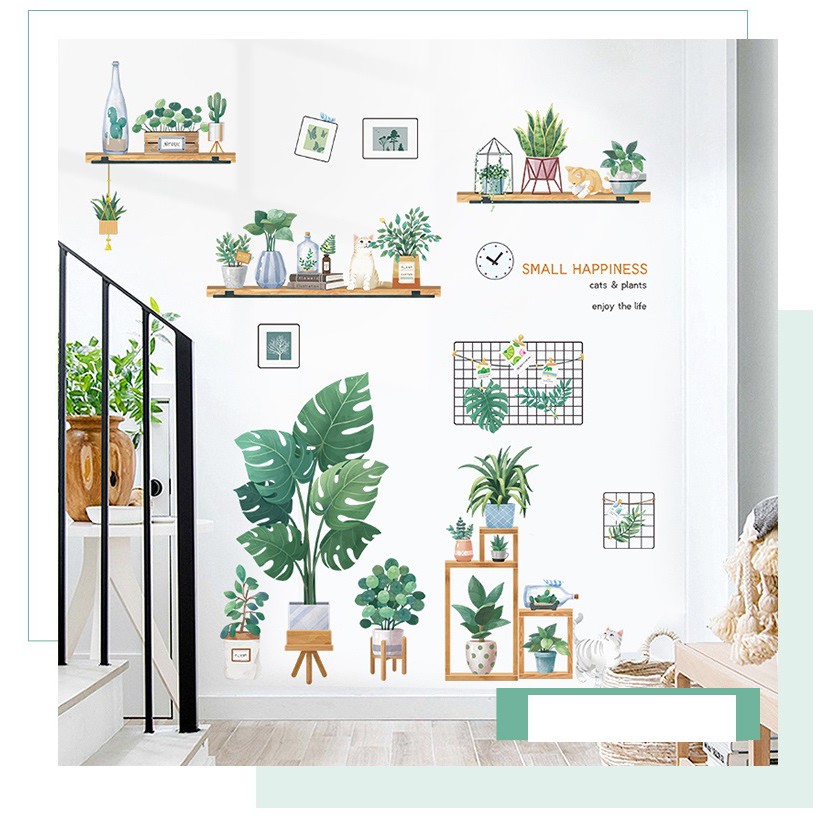 Decal dán tường combo BC