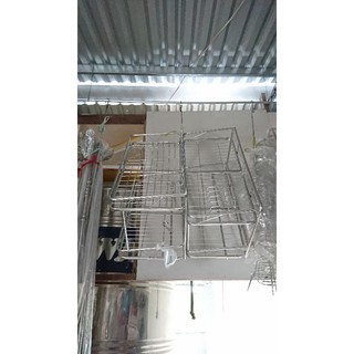 Kệ treo 2 tầng inox 430