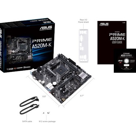 Bo Mạch Chủ Mainboard ASUS PRIME A520M-K -Hàng Chính Hãng