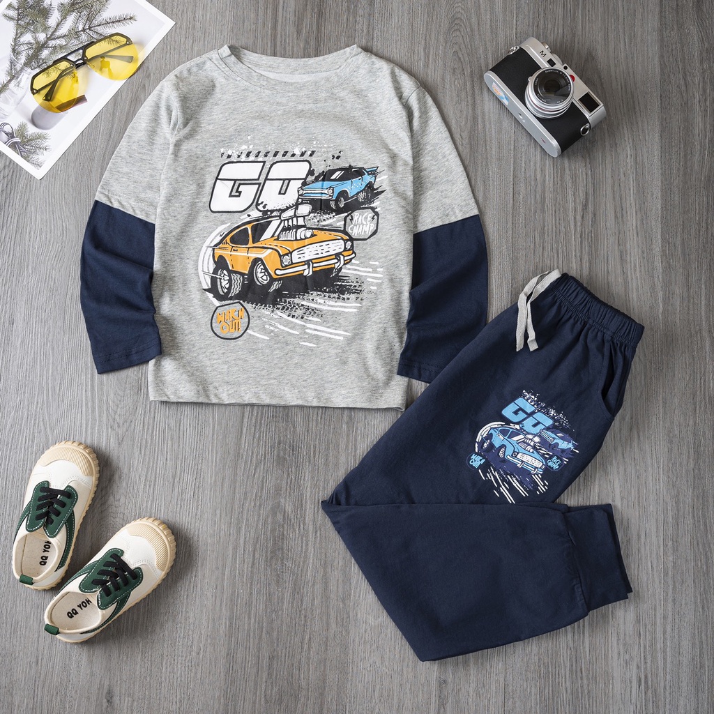 ✔️17-60kg✔️ Bộ Place/GAP thu đông dài tay bé trai size đại