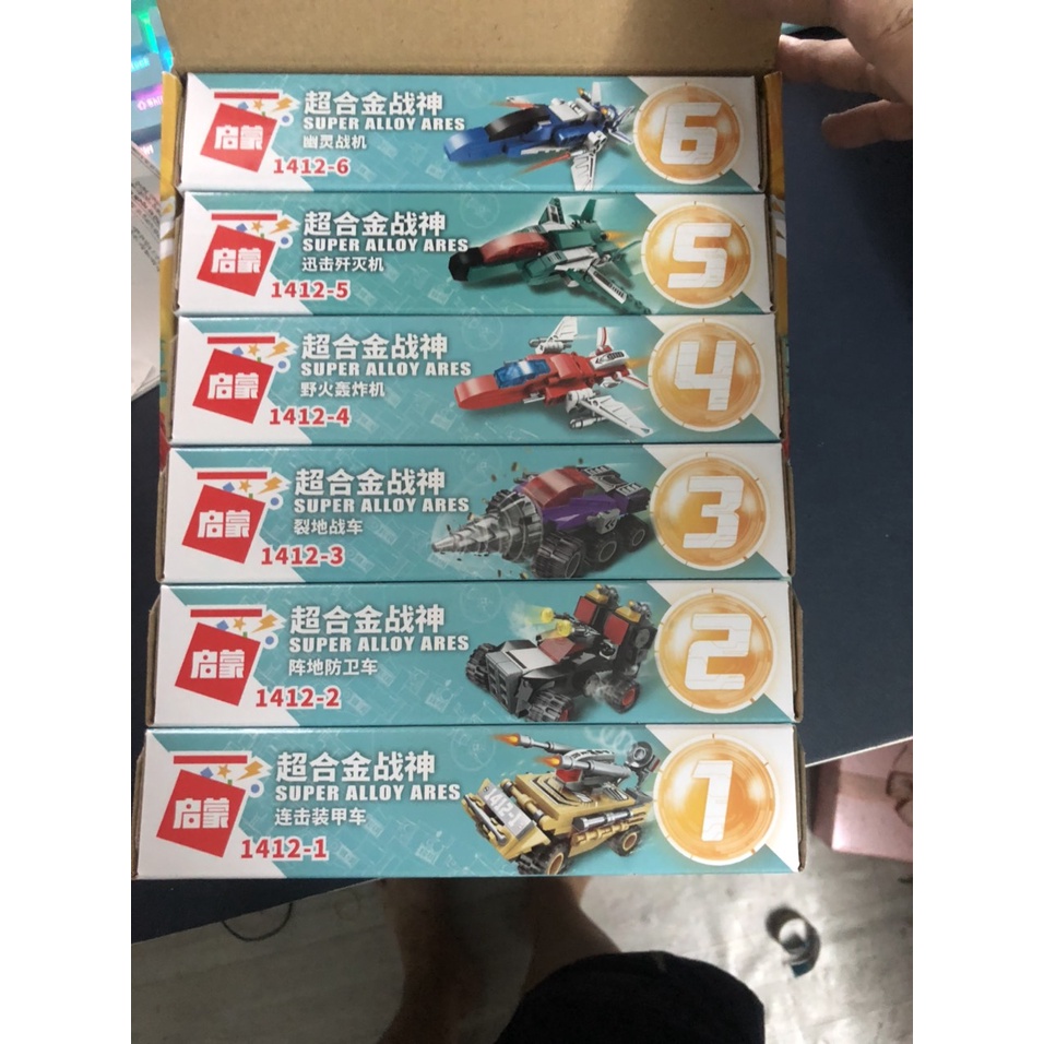 Mô hình lắp ráp 1412 siêu hợp kim God of War fit boy plug-in biến dạng robot Đồ chơi lắp ráp