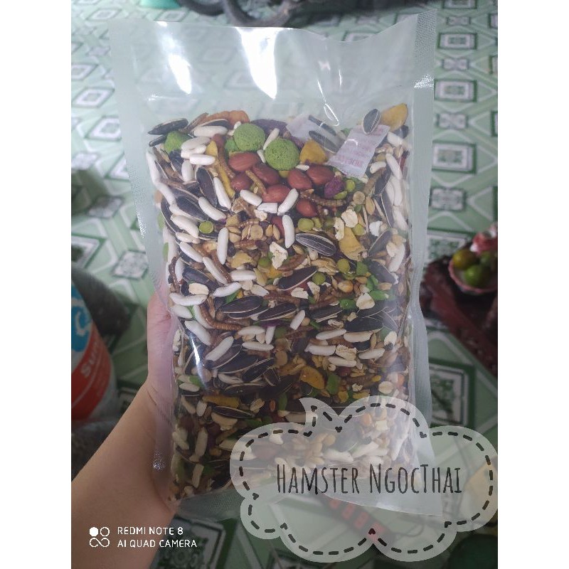 thức ăn hỗn hơp sâu cho hamster 500g