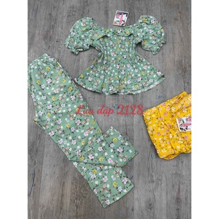 Đồ bộ lụa quần dài