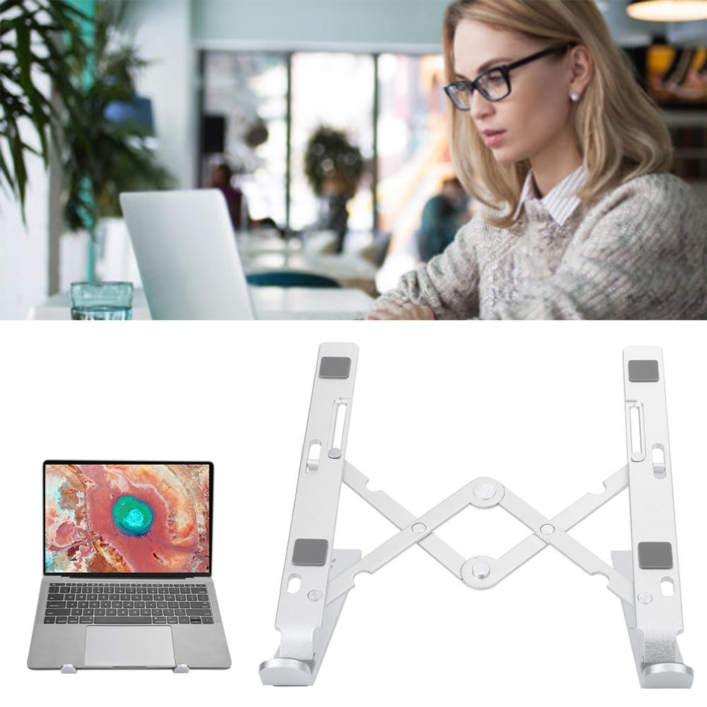 Giá Đỡ Laptop 7 Cấp Độ Bằng Hợp Kim Nhôm Có Thể Điều Chỉnh Độ Cao