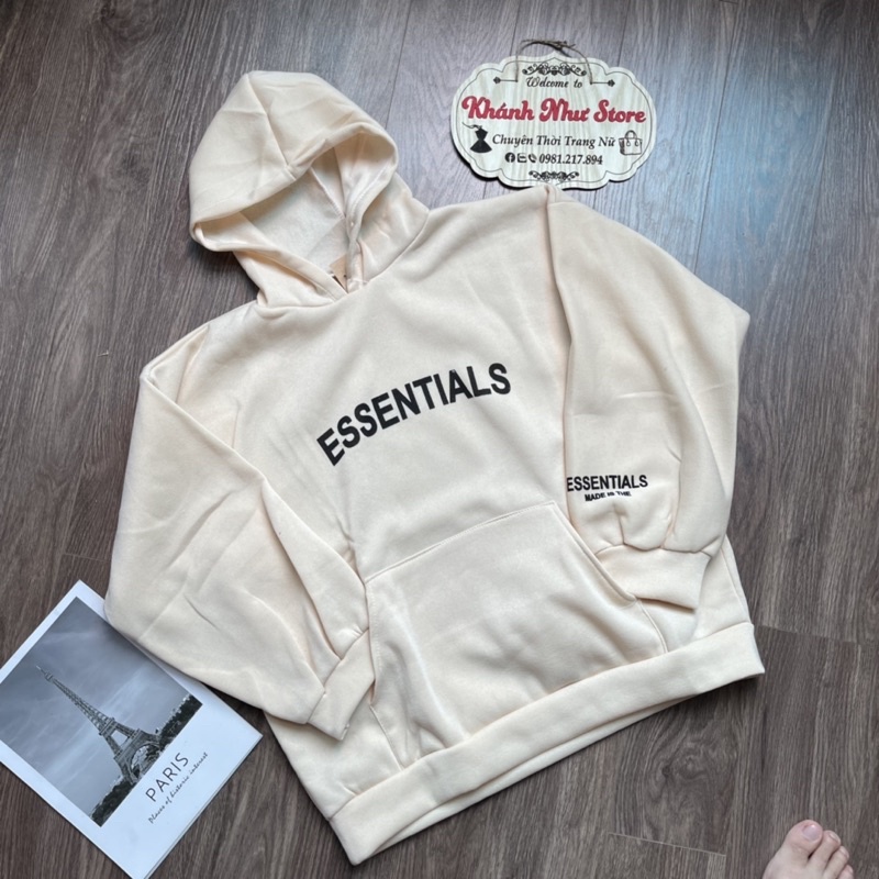 Áo nỉ hoodie Essentials In KhanhNhuStore , áo nỉ bông unisex nam nữ.