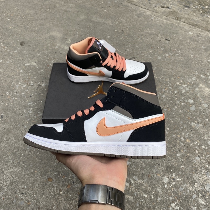 Giày Thể Thao JD mo_cha peach cao cổ