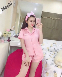 Bộ lụa bèo viền cộc