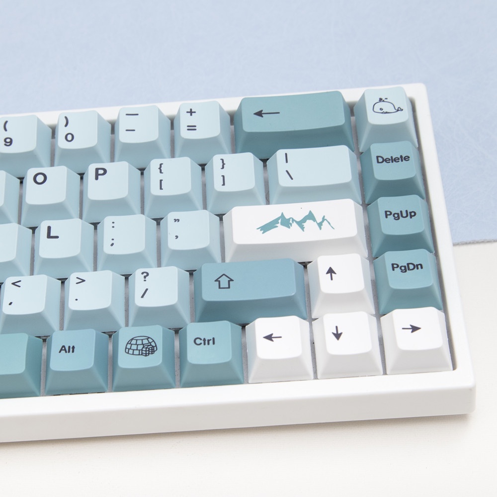 139 Phím Iceberg Keycaps Cherry Profile Nhật Bản PBT Dye Sub Bàn phím cơ học Keycap