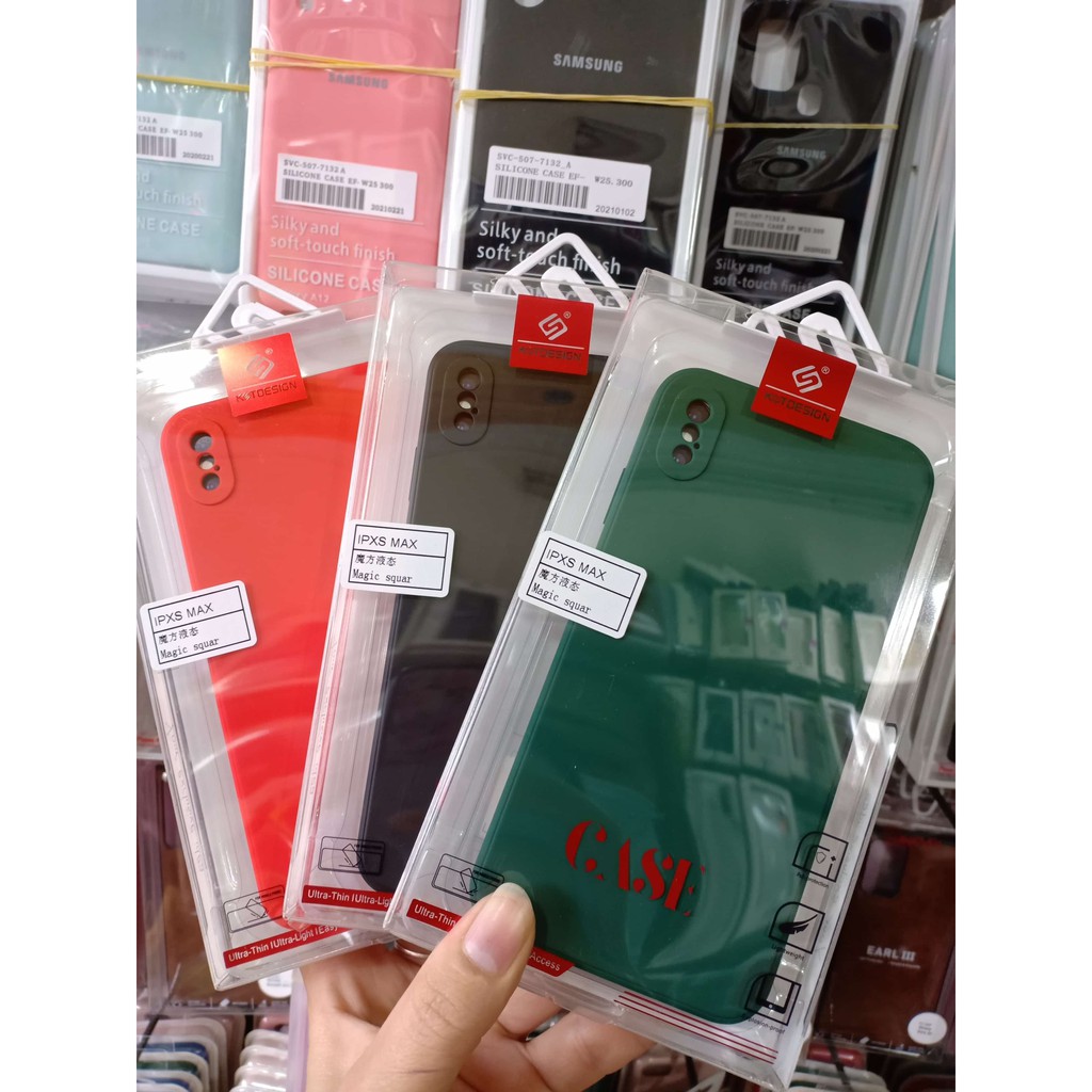 Ốp lưng chống bẩn KST Viền cho vuông iPhone X/XR/XS Max/xs