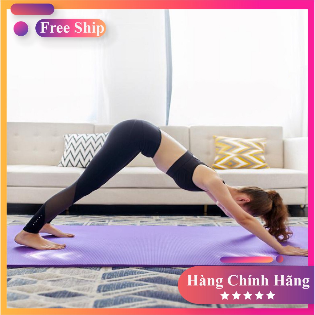 [CÓ VIDEO - ẢNH THẬT] Thảm Tập YOGA 10mm Cao Su Non NBR Nguyên Khối 1901