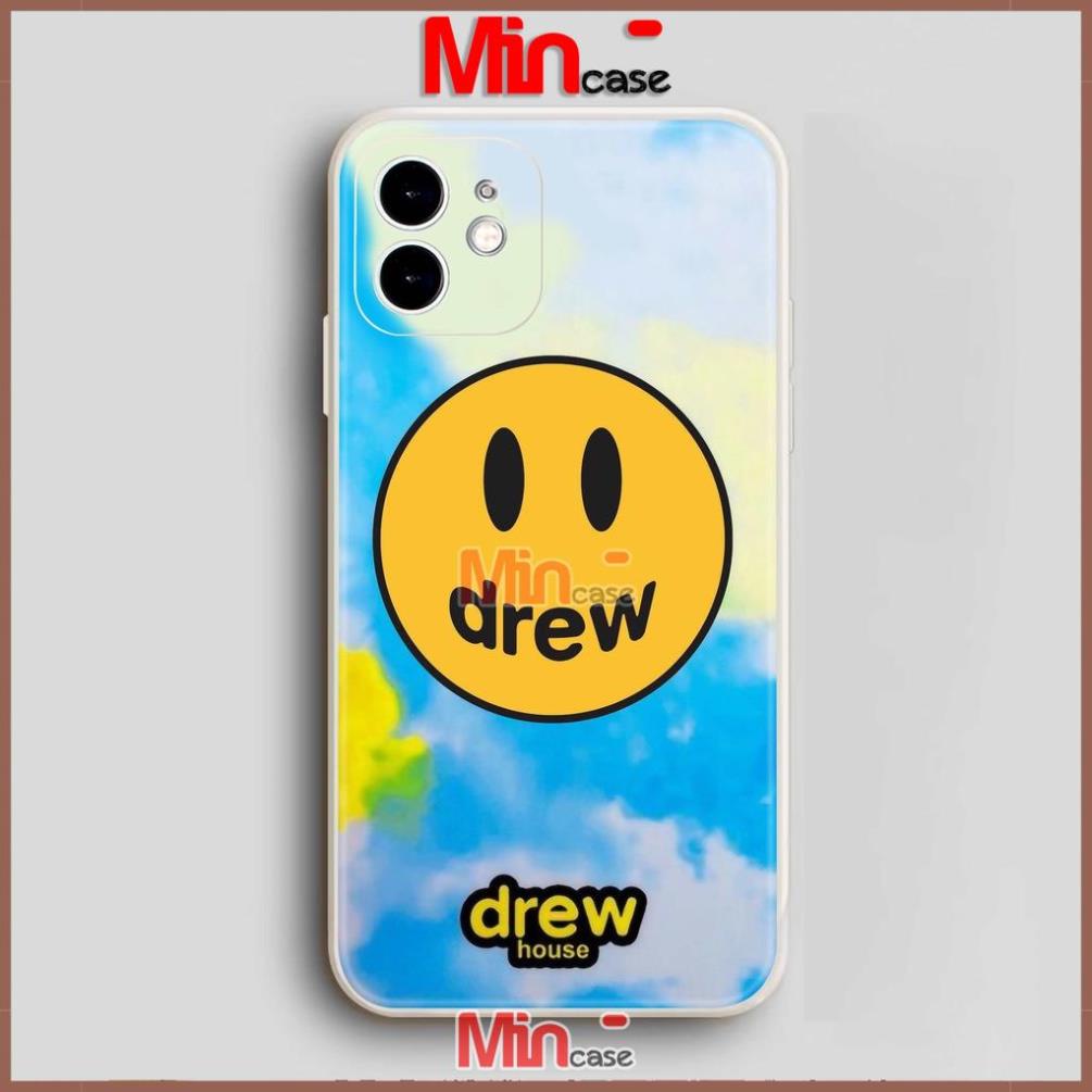 Ốp lưng iPhone Drew cạnh viền vuông silicon mềm dẻo cho iphone 6/6s/7/8/X/XS/XR/11/12/13 Pro Plus Max cute dễ thương đẹp