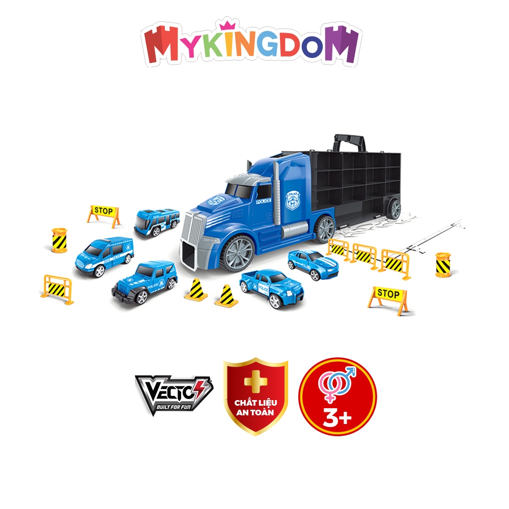 Đồ Chơi VECTO Xe Tải Nhiều Ngăn - Cảnh Sát VT02G