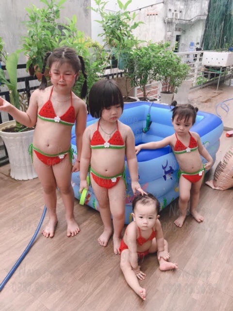 ( HÀNG CÓ SẴN) BỘ BIKINI DƯA HẤU CHO BÉ