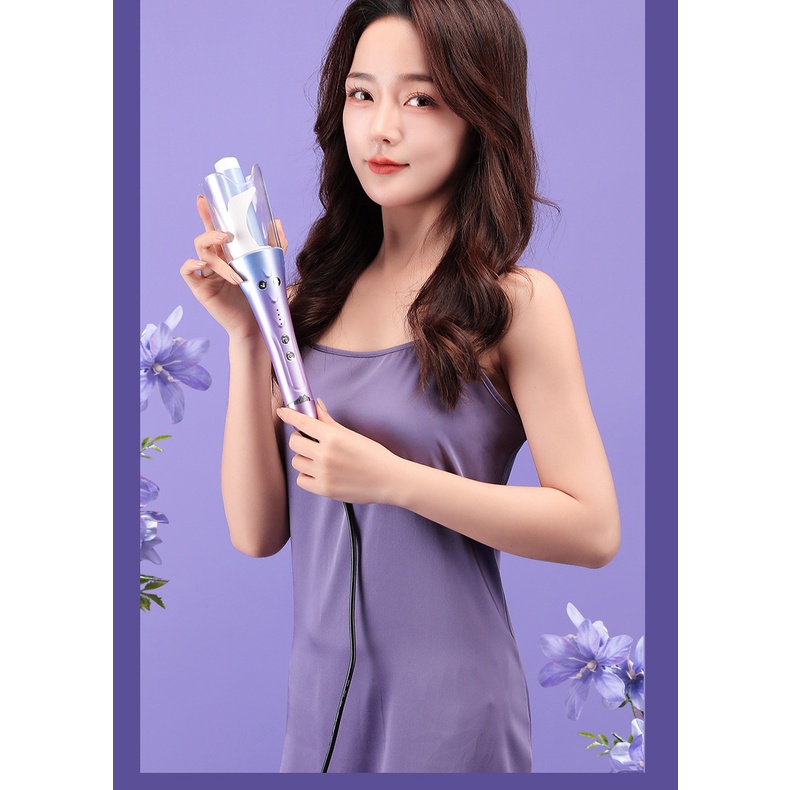 Máy Uốn Tóc Xoăn Xoay Tự Động 360  Chỉnh Nhiệt Chất Liệu Gốm Sứ PK-2022