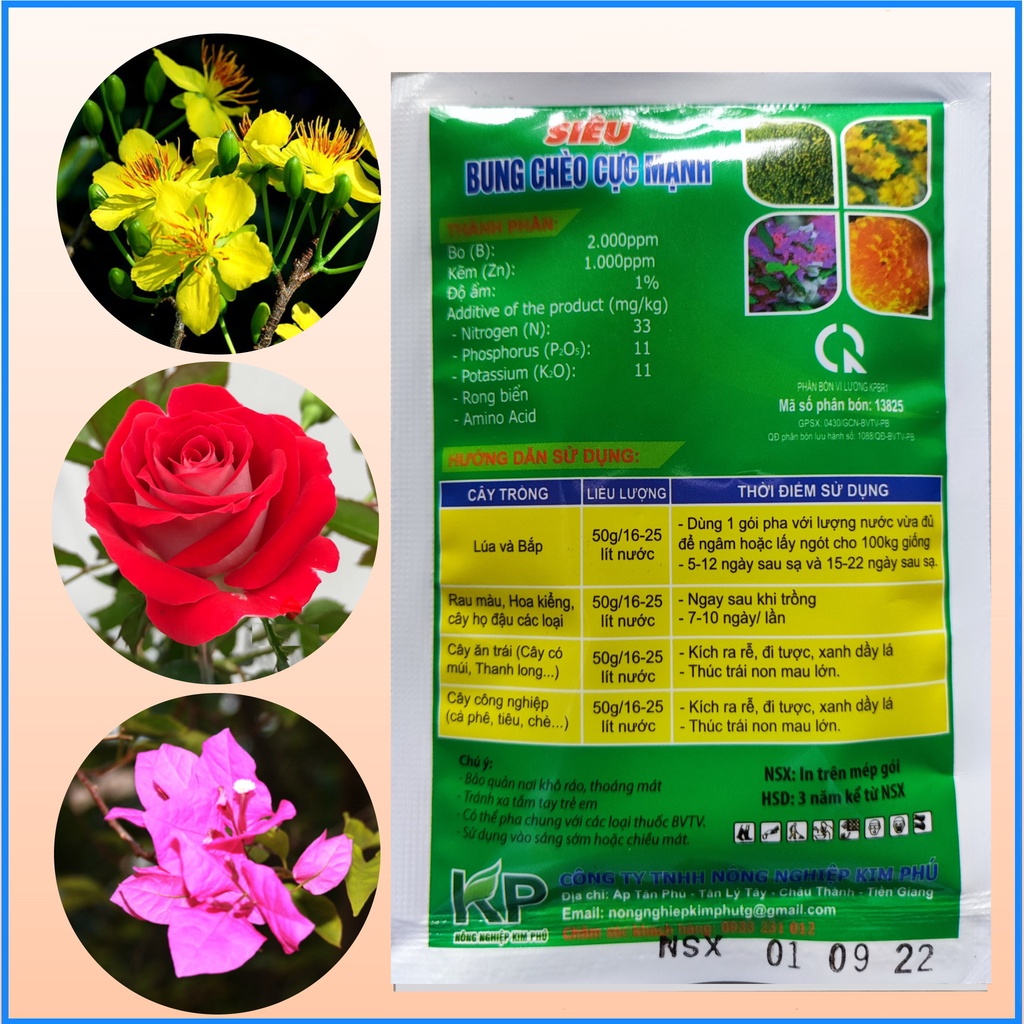 Phân Bón Siêu Bung Chèo Cực Mạnh, Ra Tược Nhanh (50g)