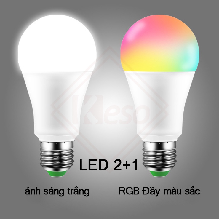 Đèn LED, 16 triệu màu Bóng đèn đổi màu 9W 15W E27 với điều khiển từ xa cho trang trí nội thất