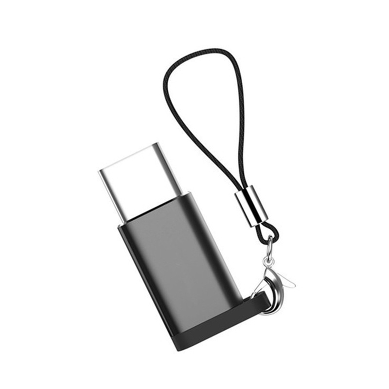 Bộ 2 đầu chuyển đổi Micro USB sang USB C kèm dây đeo tiện dụng cho du lịch/ làm việc