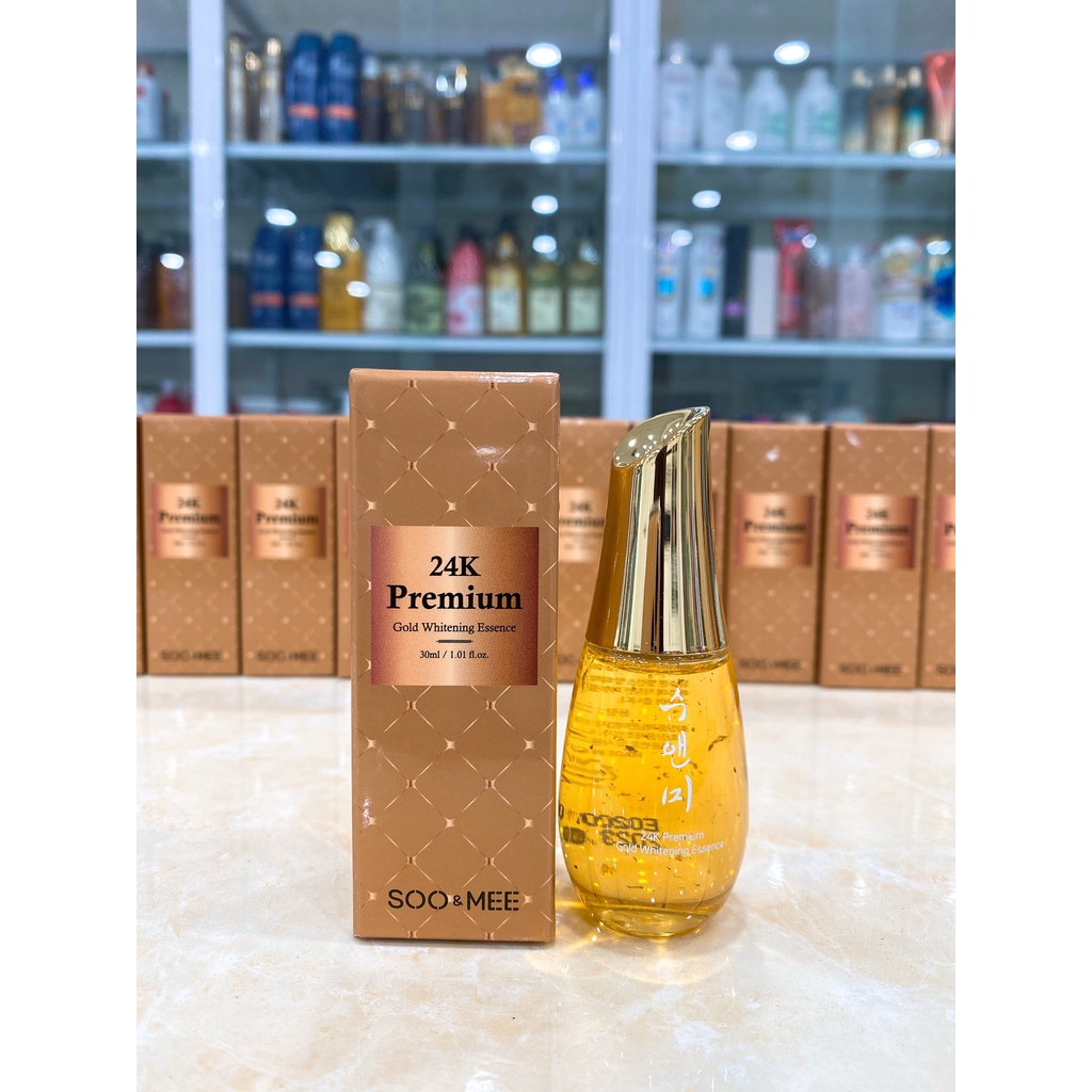 Serum Vàng 24k Soo &amp; Mee Premium Gold Whitening Essence Hàn Quốc 30ml