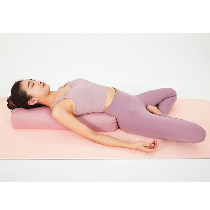 Gối Tập Yoga Bằng Polyester Mềm Mại Hình Chữ Nhật Có Thể Giặt Sạch