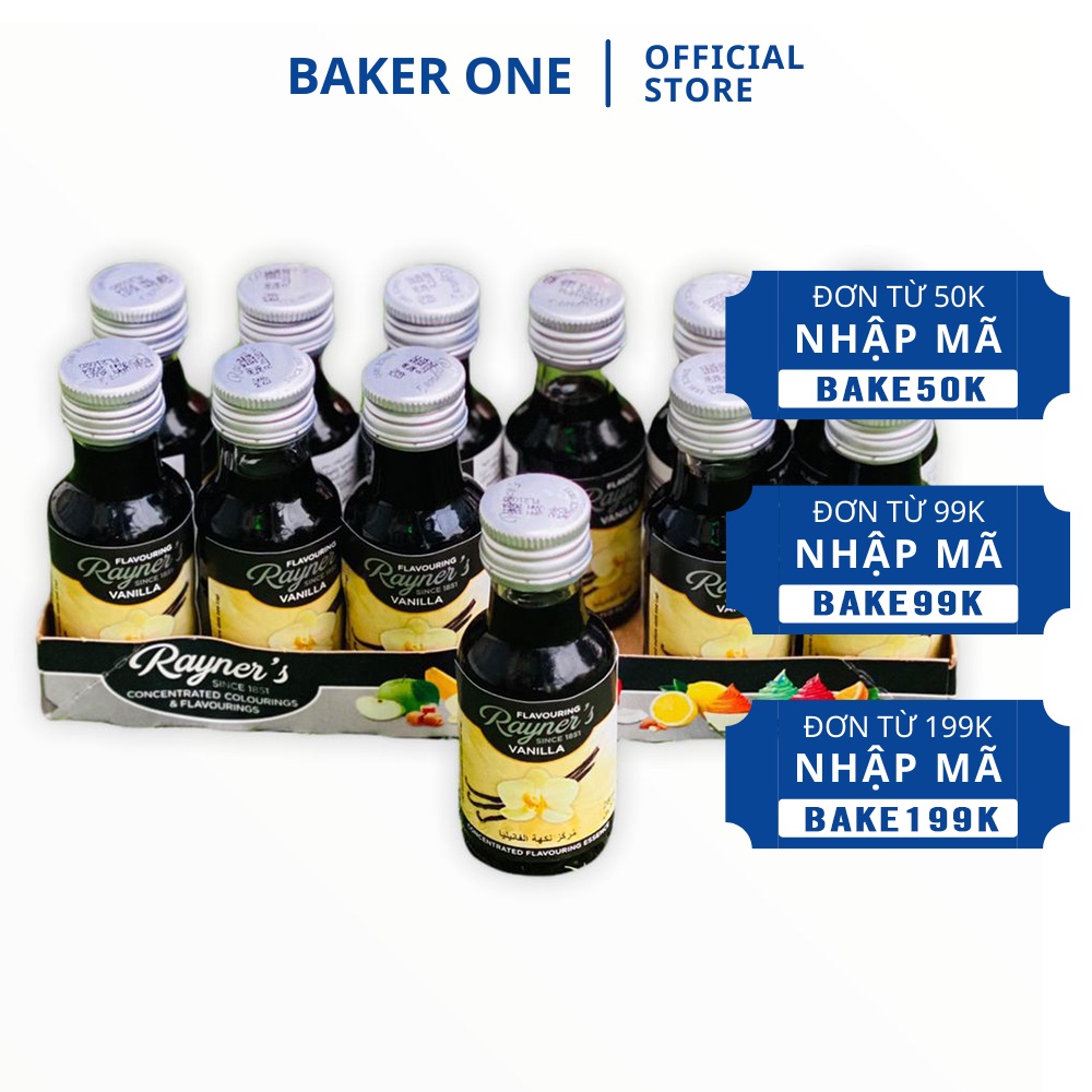 Vanila nước Rayner 28ml - Nguyên liệu làm bánh BAKER ONE