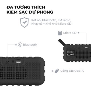 Loa Bluetooth di động Energizer BTS106, bảo hành 2 năm 1 đổi 1 - Hàng chính hãng