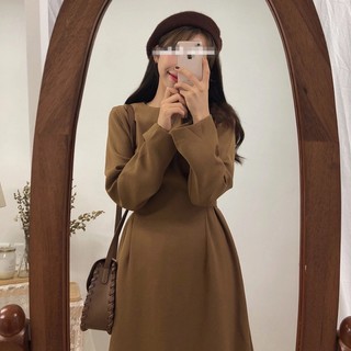 (Order-M) Ulzzang Váy suông dáng dài thắt eo M060