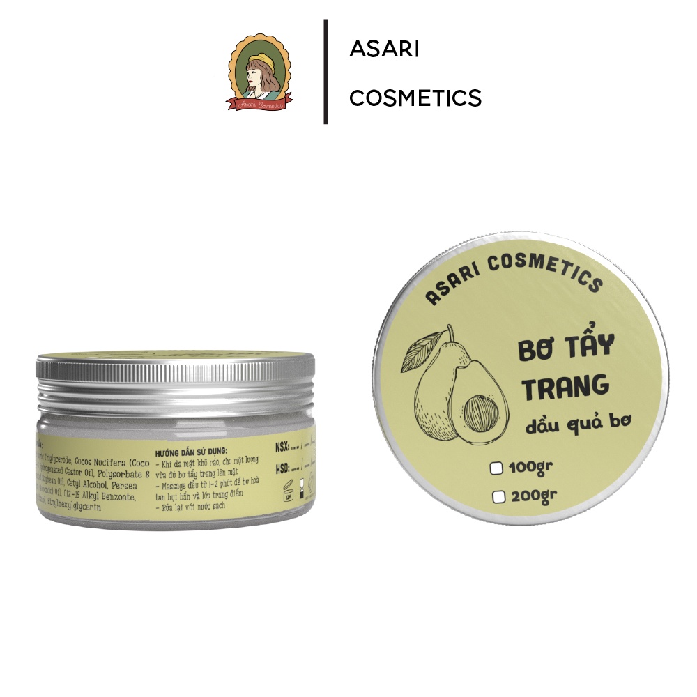 Bơ tẩy trang Asari Cosmetics