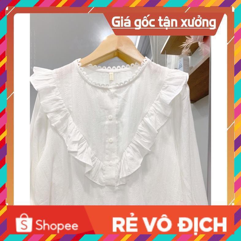 SƠ MI NỮ TRẮNG VẢI THÔ MỀM MÁT