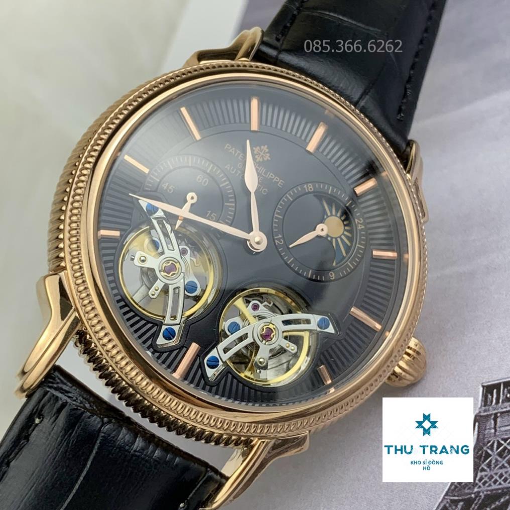 Đồng Hồ Nam PT Philip Cơ Automatic Nhật, Mặt Saphire 41-42mm 3 MÀU nổi bật, Chống Nước 5ATM