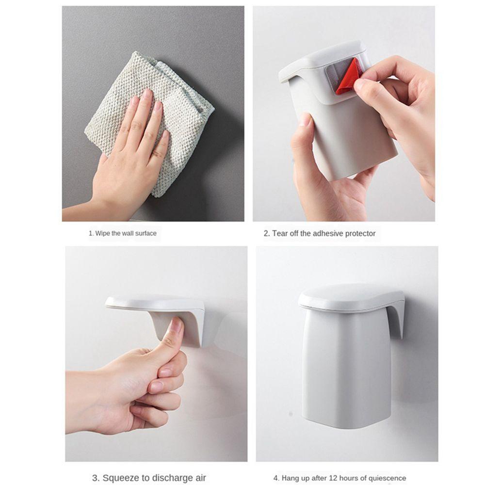 PATRICIA Giá Đỡ Bàn Chải Đánh Răng / Cốc Sắp Xếp Gọn Gàng Gắn Tường Không C