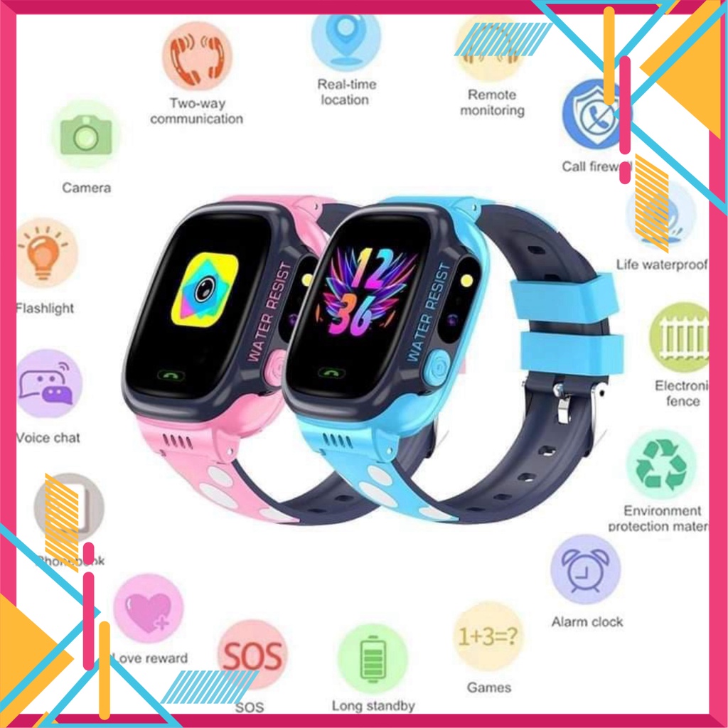 Đồng hồ định vị Y92 - Đồng hồ nghe gọi chính hãng - chống nước Wifi -Có Tiếng Việt-