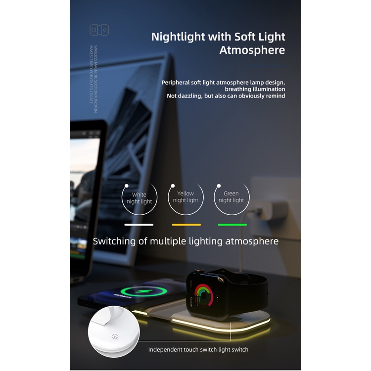 Dock Sạc Không Dây CALSTONE 2-IN-1